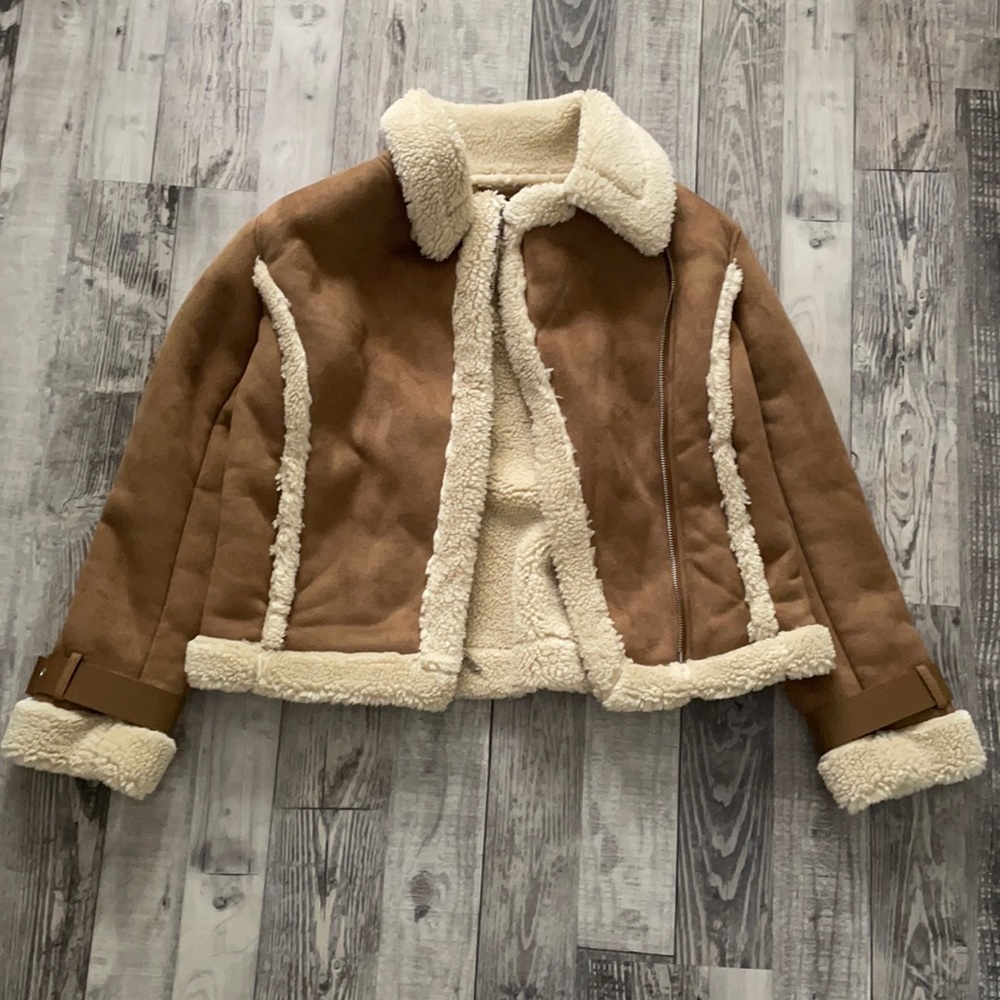 Brown and cream jacket